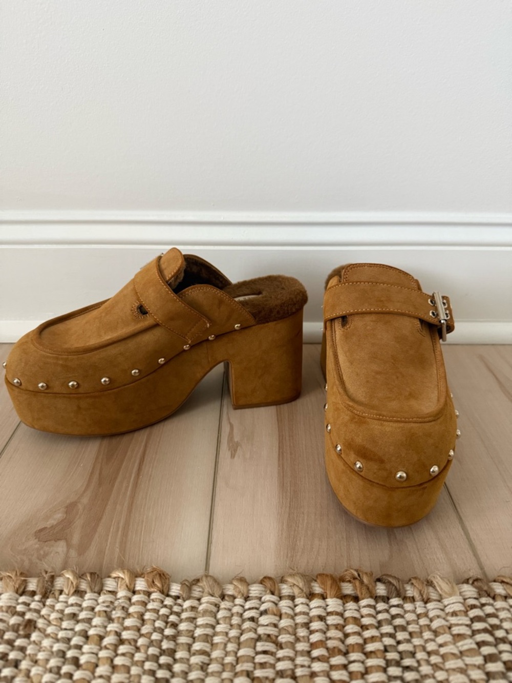 Free People Anya Suede Clogs